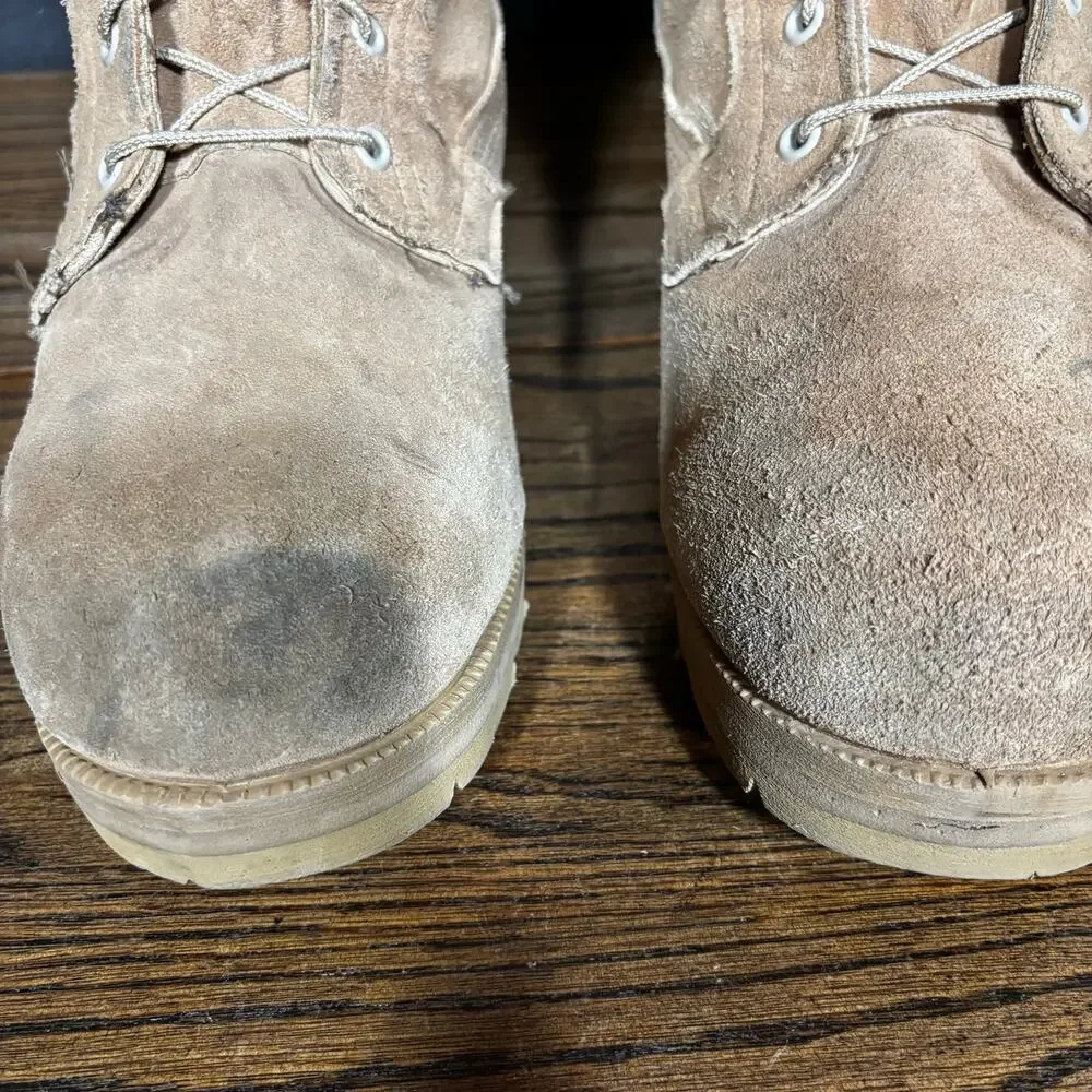 Belleville Tan Suede Gore-Tex Combat Military Boots USA Made Men’s 10.5 Wide